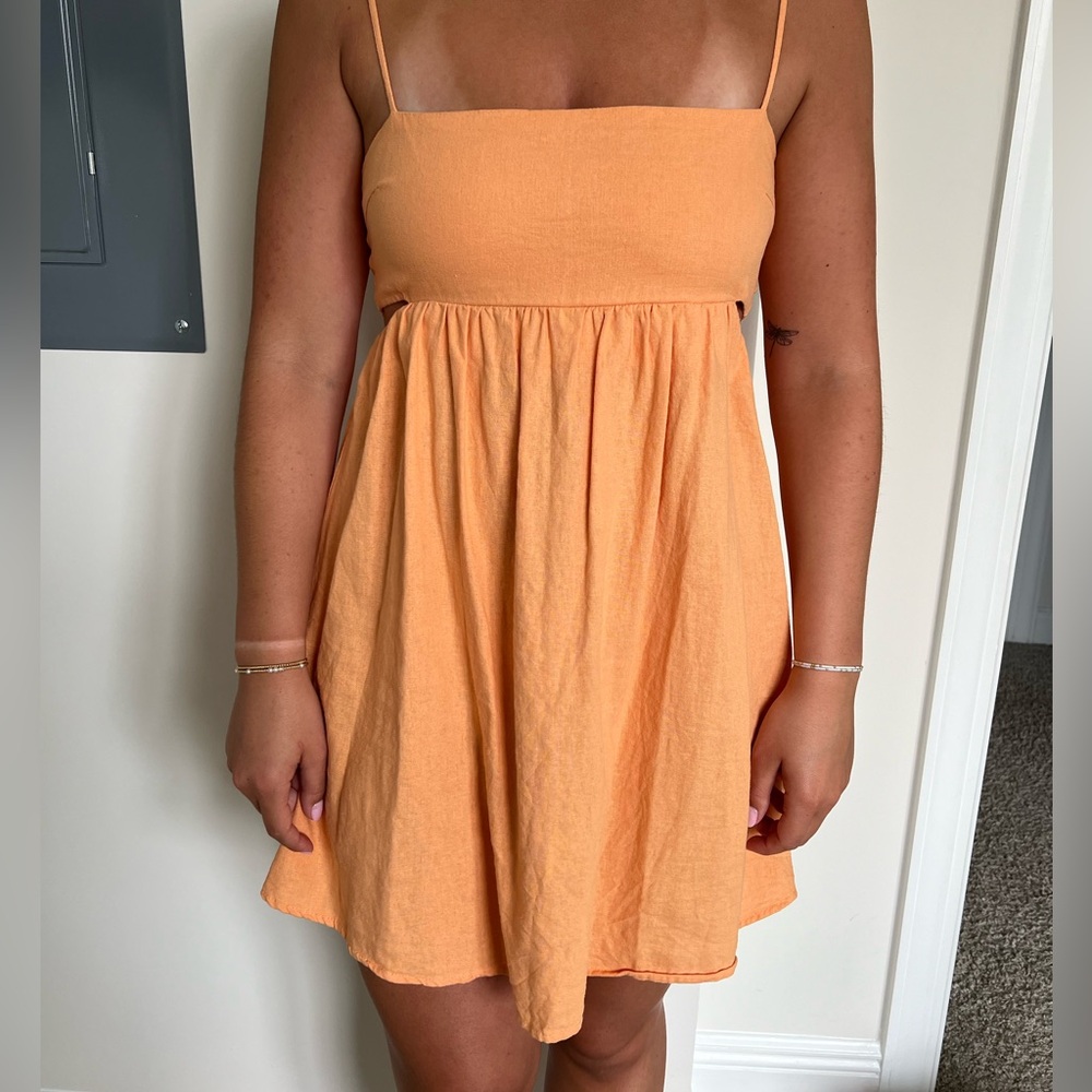 Boutique Orange mini sundress
